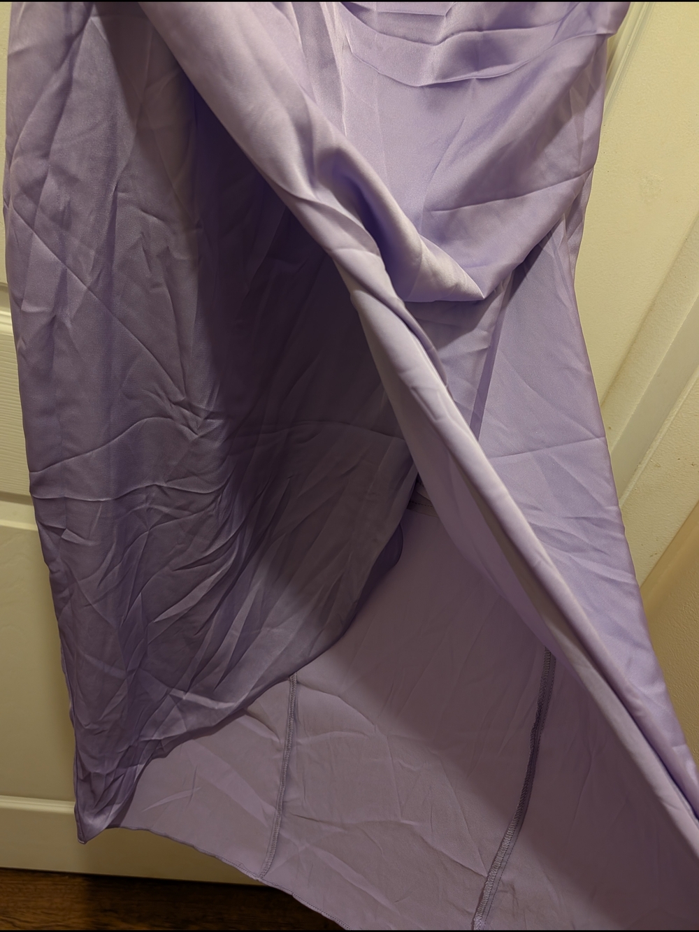 DO+BE Lavender One-Shoulder Draped Formal Dress - Picture 7 of 9
